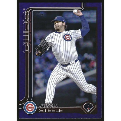 2025 Topps Update Purple Rainbow Foil #US248 Justin Steele