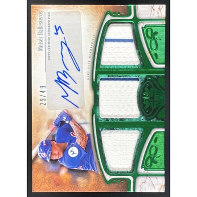 2026 Topps Tier One Relic Triple #AT1R-MB Moises Ballesteros Auto /49