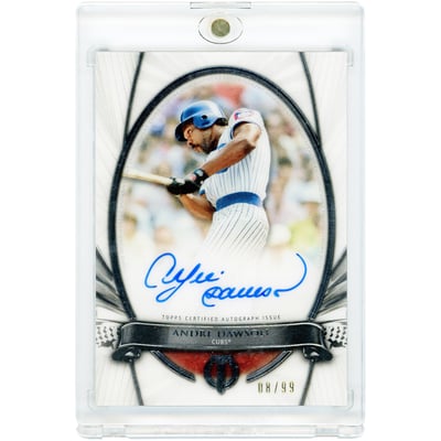 Andre Dawson Chicago Cubs Autographed 2017 Topps Tribute #TTM-AD #8/99 Card