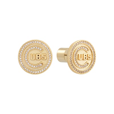 Chicago Cubs by Jill Martin Glam Day Post Back Earrings