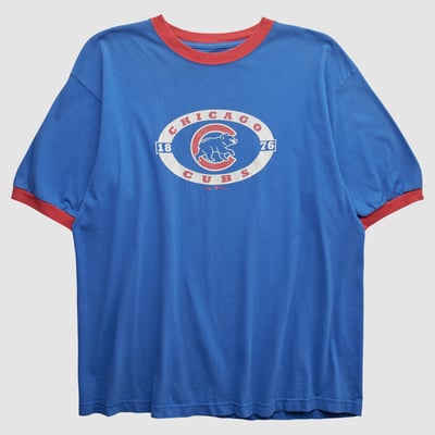 Chicago Cubs 2000s T-shirt - Blue - XL by Fanatics Real Vintage