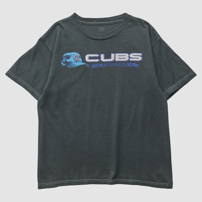 Chicago Cubs 2000s T-shirt - Charcoal - XS by Fanatics Real Vintage