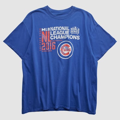 Chicago Cubs 2016 T-shirt - Blue - M by Fanatics Real Vintage