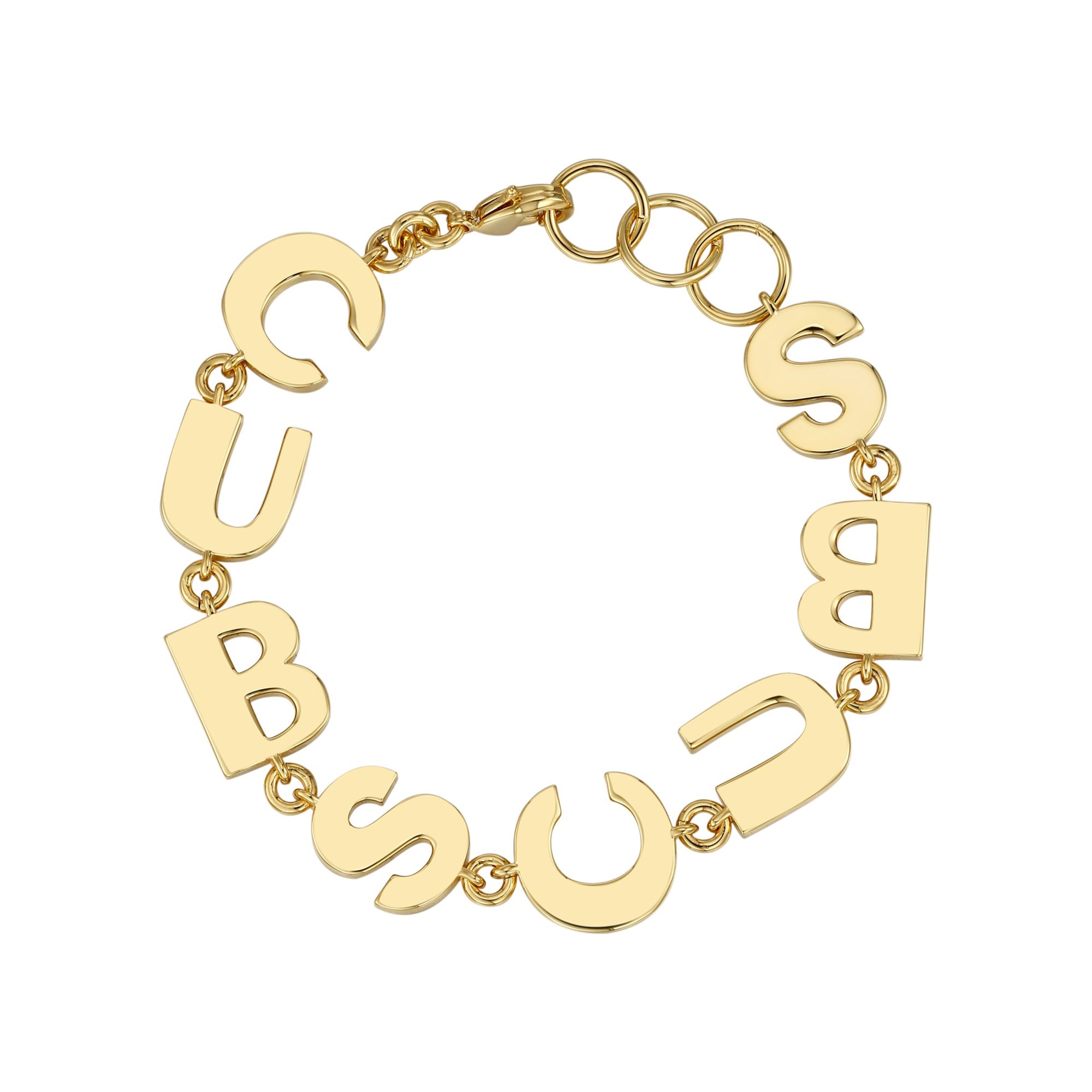 Chicago Cubs Letter Link Bracelet by Jill Martin