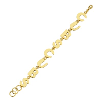 Chicago Cubs Letter Link Bracelet by Jill Martin
