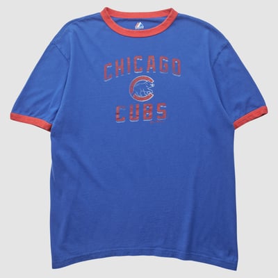 Chicago Cubs Majestic 2000s T-shirt - Blue - M by Fanatics Real Vintage