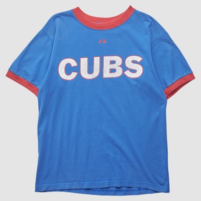 Chicago Cubs Majestic 2000s T-shirt - Blue - S by Fanatics Real Vintage