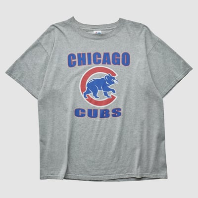 Chicago Cubs Majestic 2000s T-shirt - Heather Gray - XL by Fanatics Real Vintage