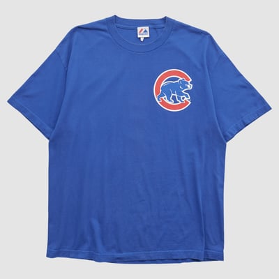 Chicago Cubs Majestic 2010s T-shirt - Blue - L by Fanatics Real Vintage