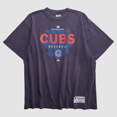Chicago Cubs Majestic 2010s T-shirt - Navy - L by Fanatics Real Vintage