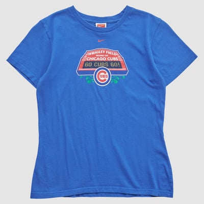 Chicago Cubs Nike 2000s T-shirt - Blue - M by Fanatics Real Vintage