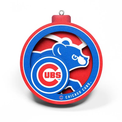 Chicago Cubs Fanpoint 3D Logo Series Ornament