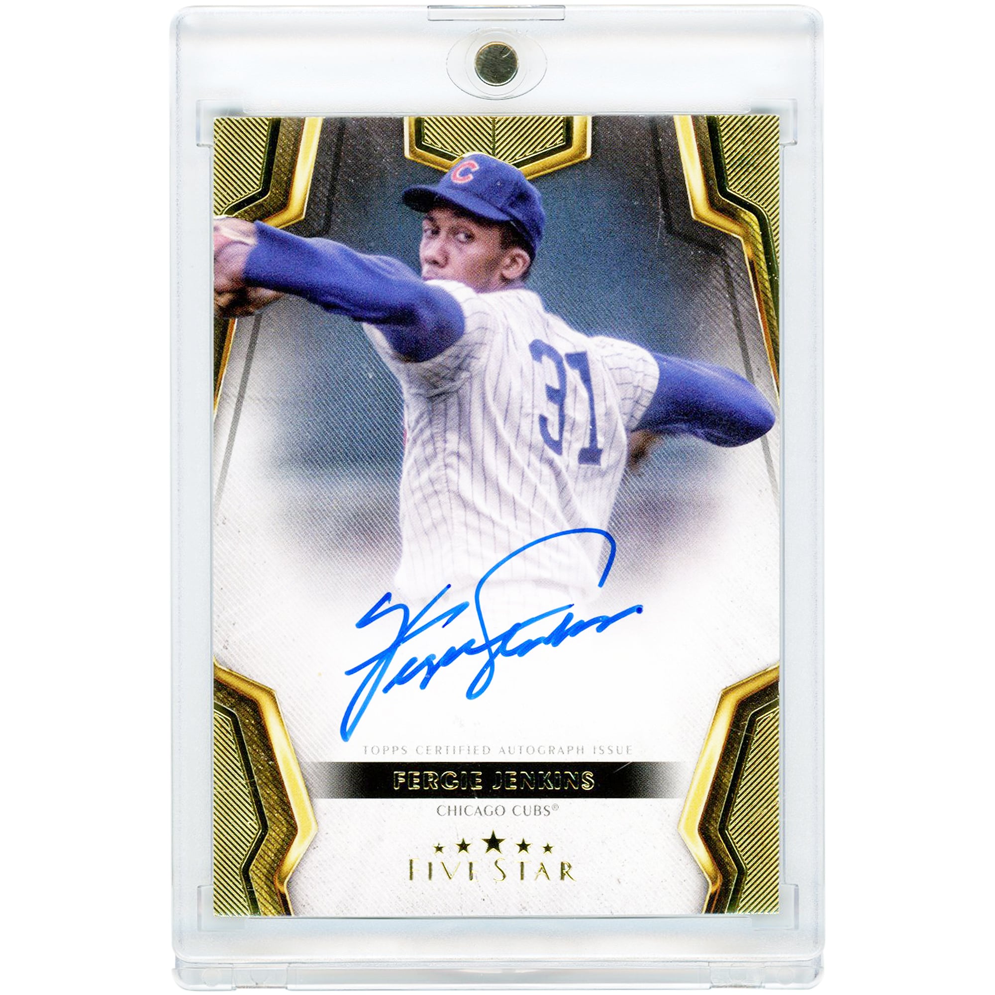 Carte Topps Five Star 2024 autographiée par Fergie Jenkins (Chicago Cubs) #FSA-FJ