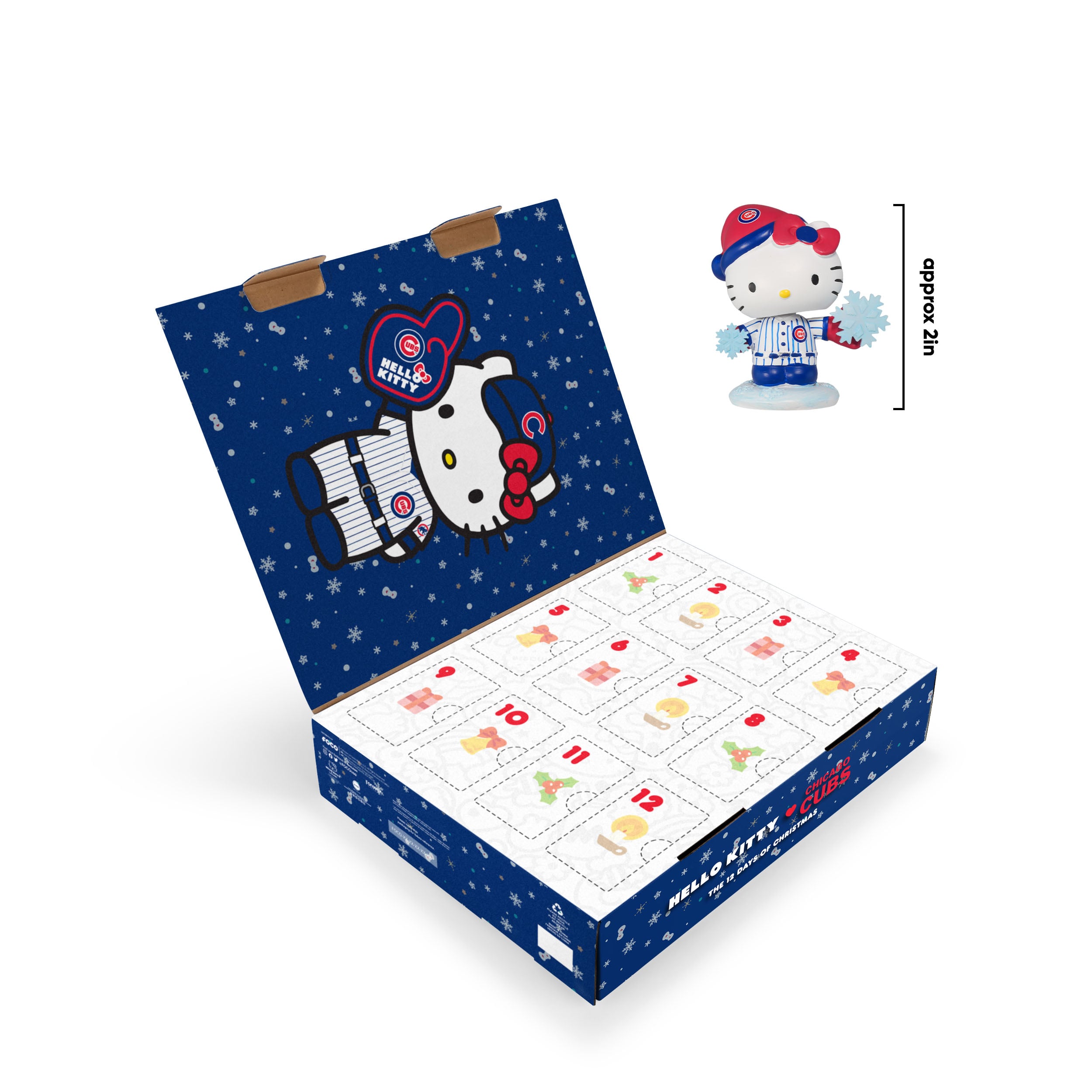 Calendrier de l'Avent Hello Kitty des Chicago Cubs de FOCO