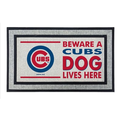 Chicago Cubs Jardine 18" x 30" Indoor/Outdoor Team Dog Lives Here