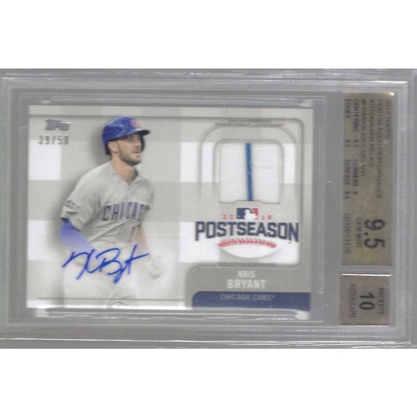 2017 Topps Archives Series 1/1 Kris Bryant BGS 9.5 10 Auto 2015 ｜MLB