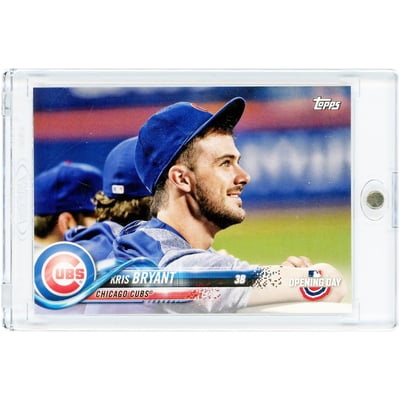 Kris Bryant Chicago Cubs 2018 Topps Opening Day Photo Variation #3 Card