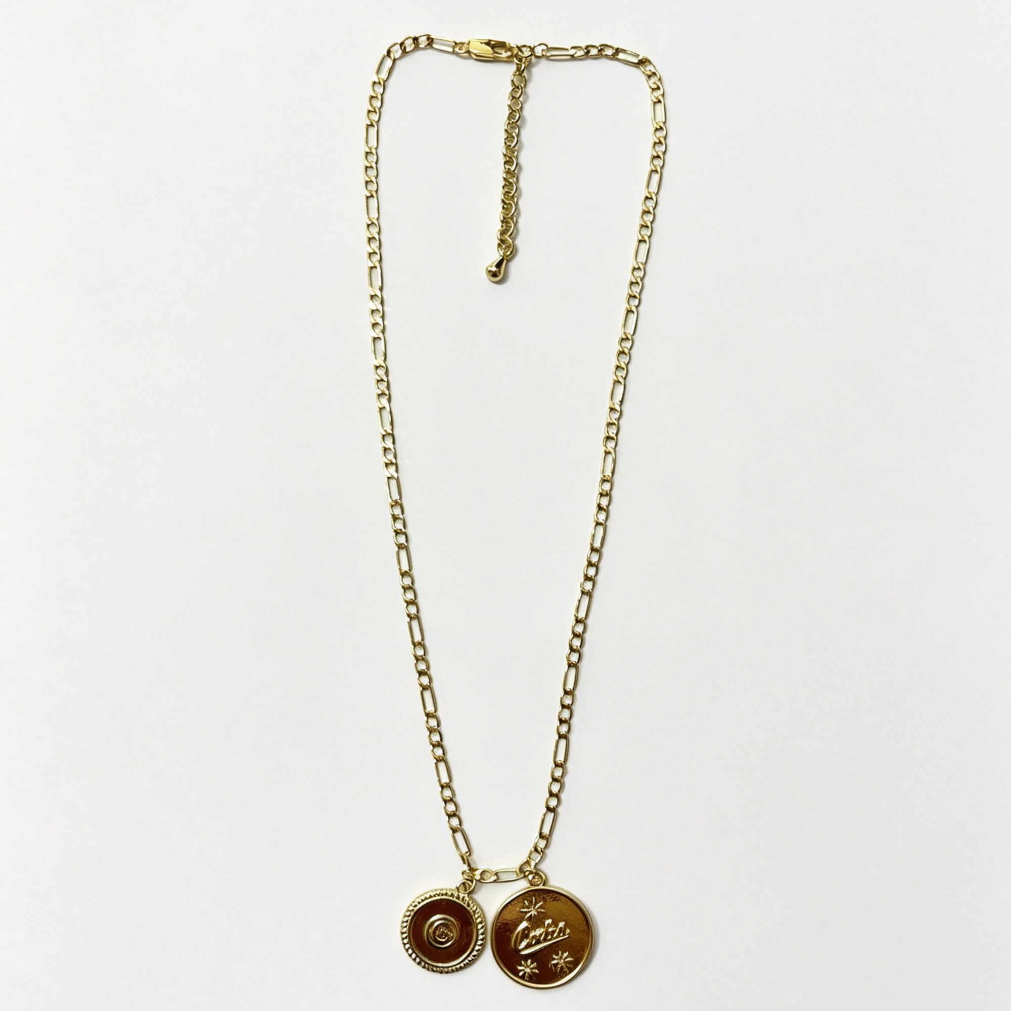 LUV AJ Chicago Cubs Double Coin Logo Necklace