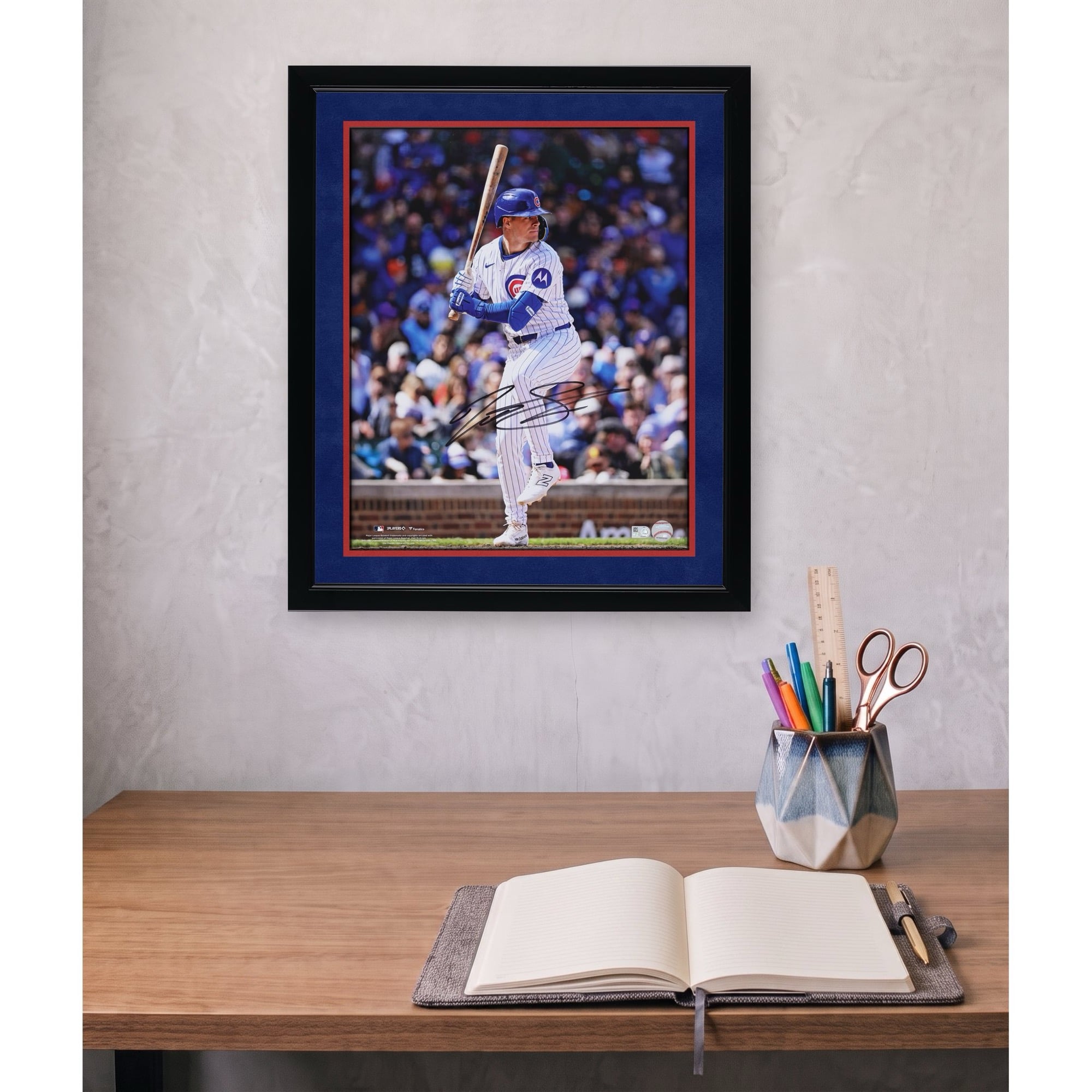 Matt Shaw Chicago Cubs Autographed 16" x 20" Batting Photograph