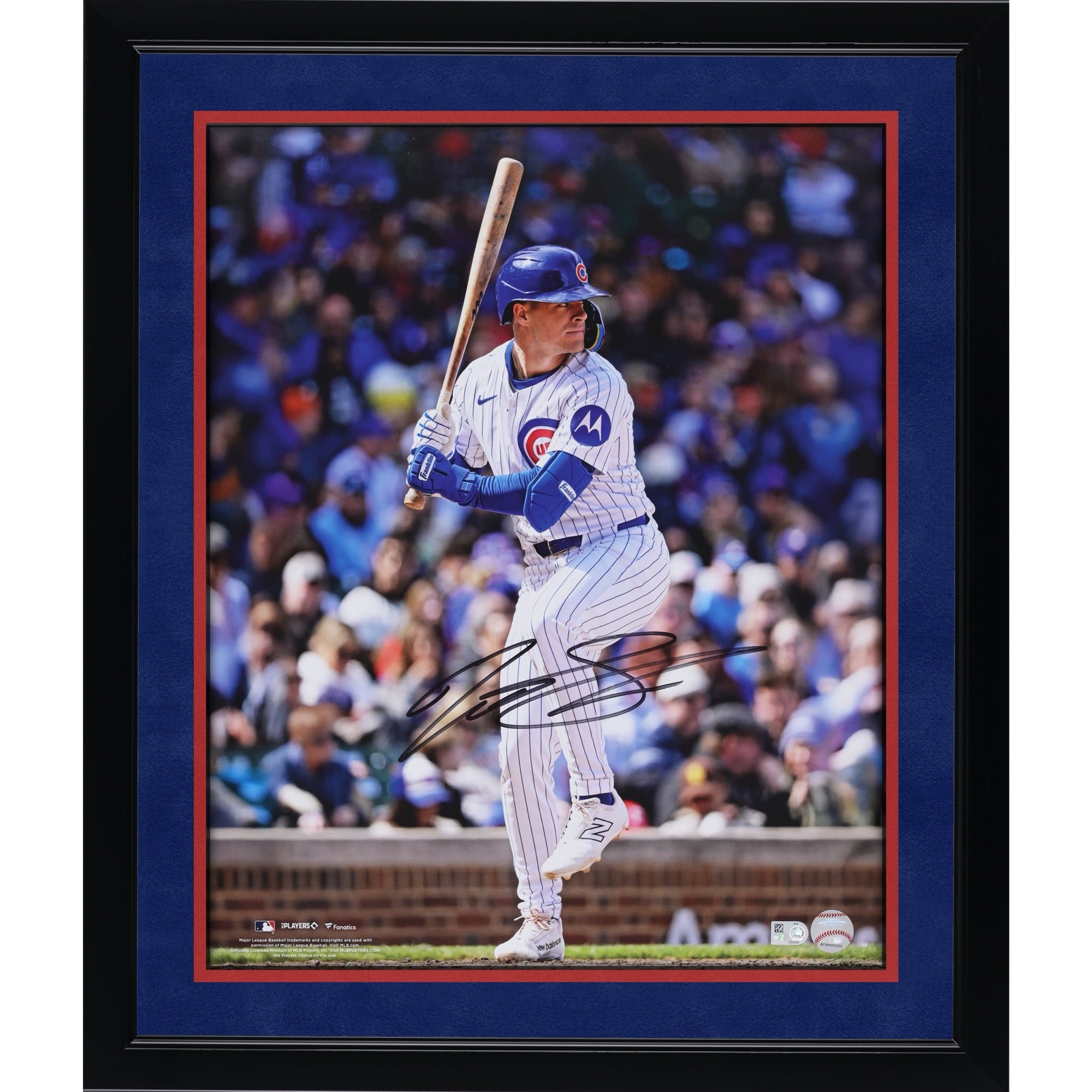 Matt Shaw Chicago Cubs Autographed 16" x 20" Batting Photograph