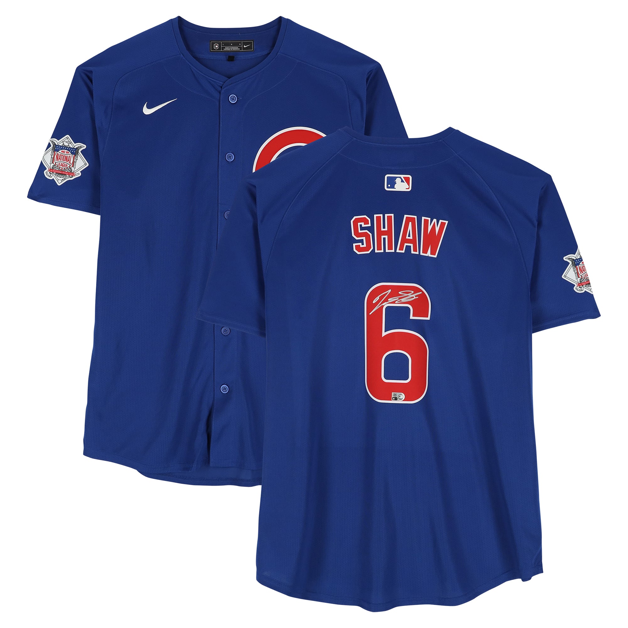 Matt Shaw Chicago Cubs Autographed Royal Nike Limited Jersey
