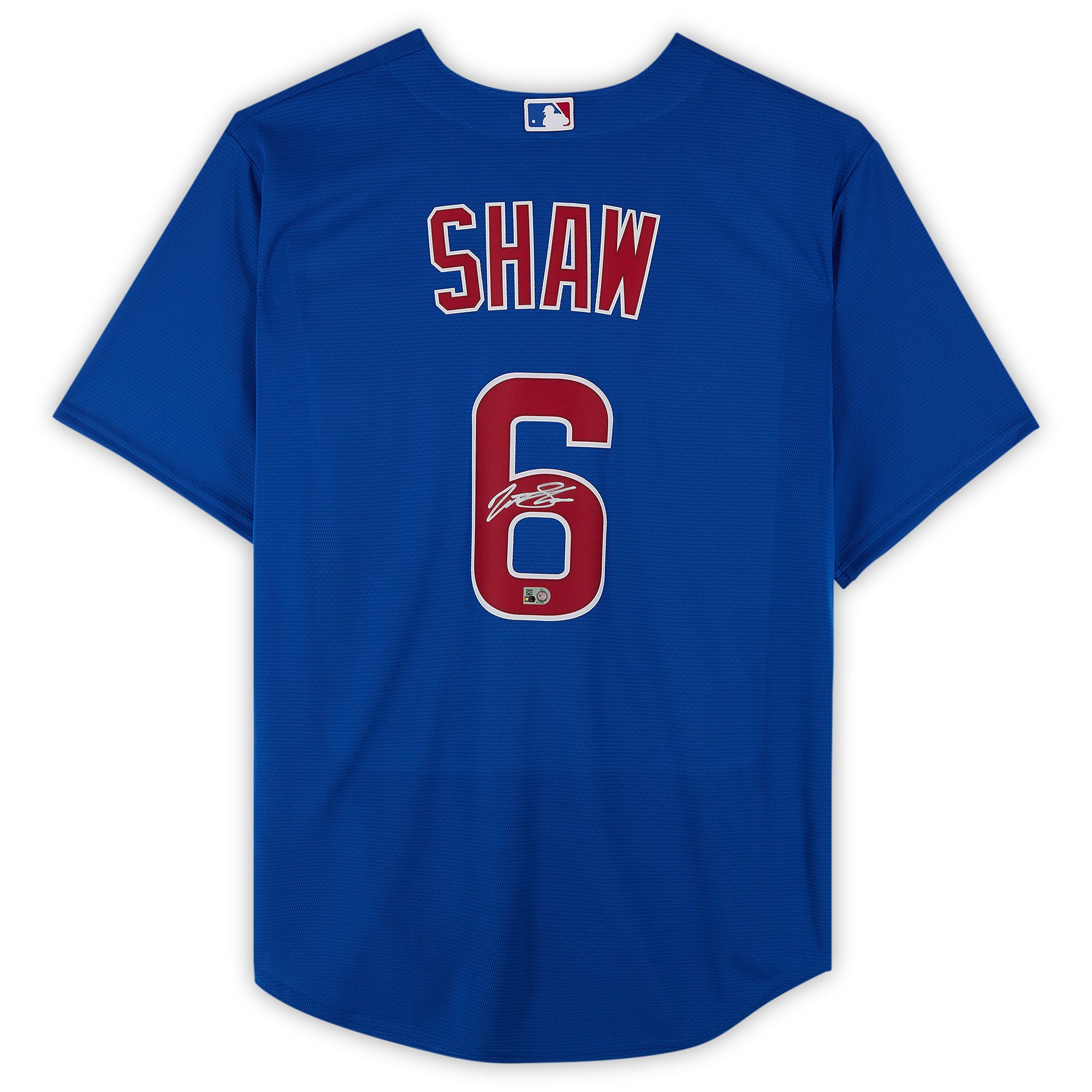 Matt Shaw Chicago Cubs Autographed Royal Nike Replica Jersey