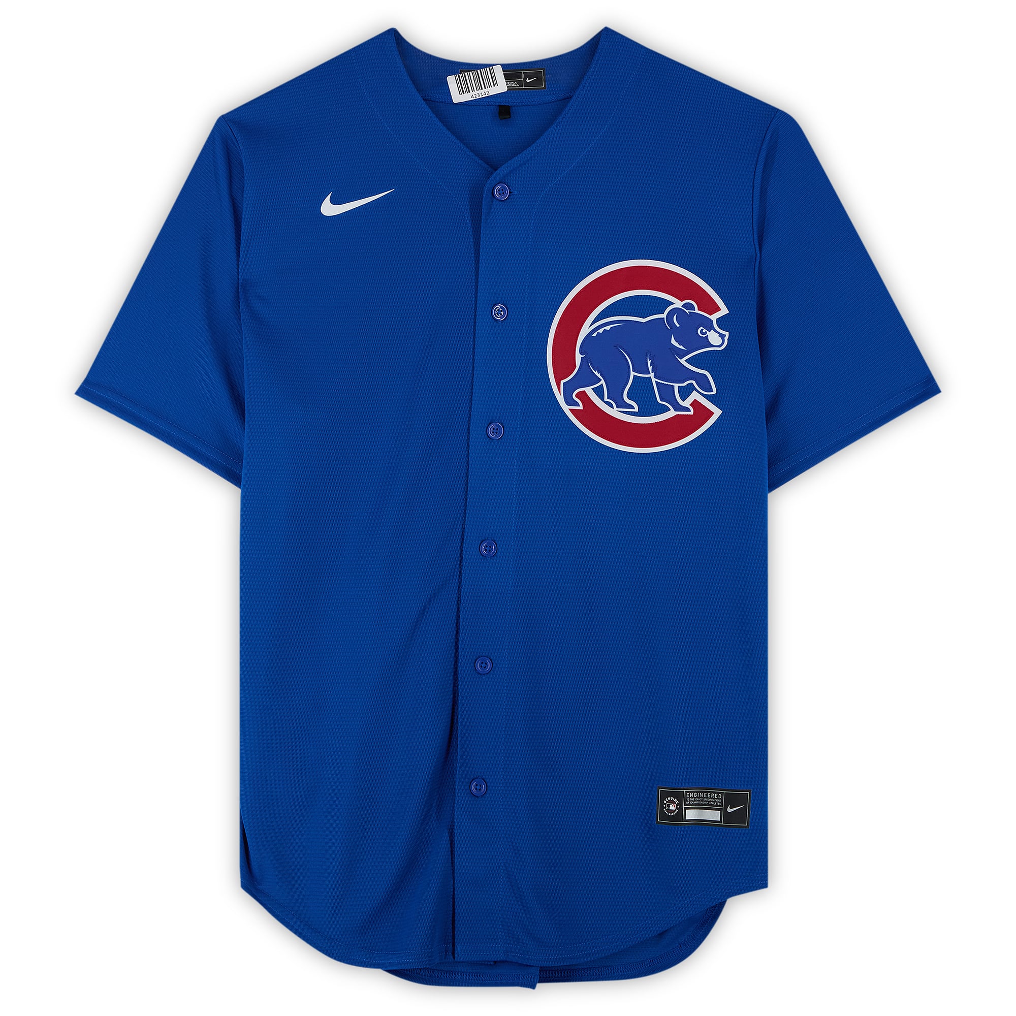 Matt Shaw Chicago Cubs Autographed Royal Nike Replica Jersey