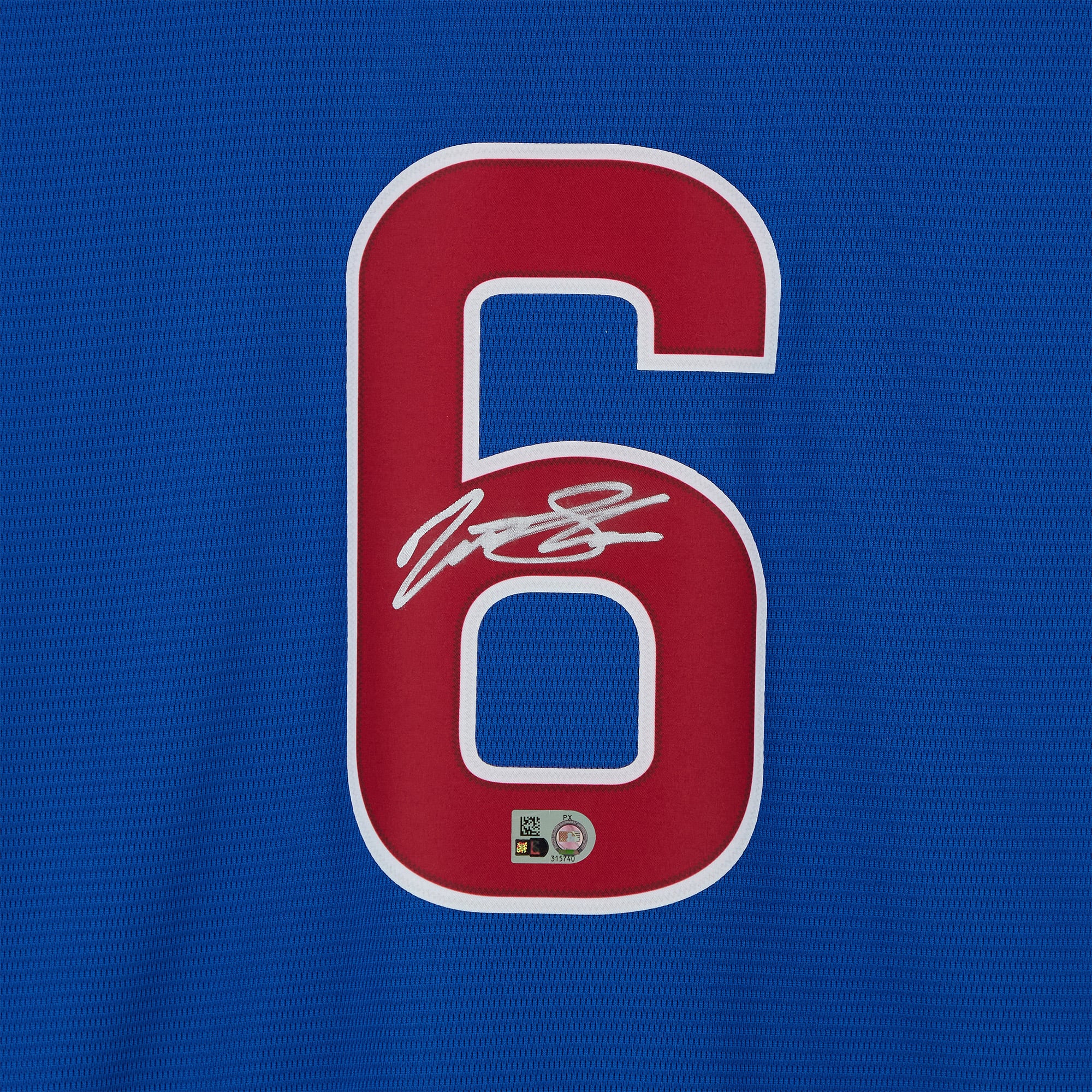 Matt Shaw Chicago Cubs Autographed Royal Nike Replica Jersey