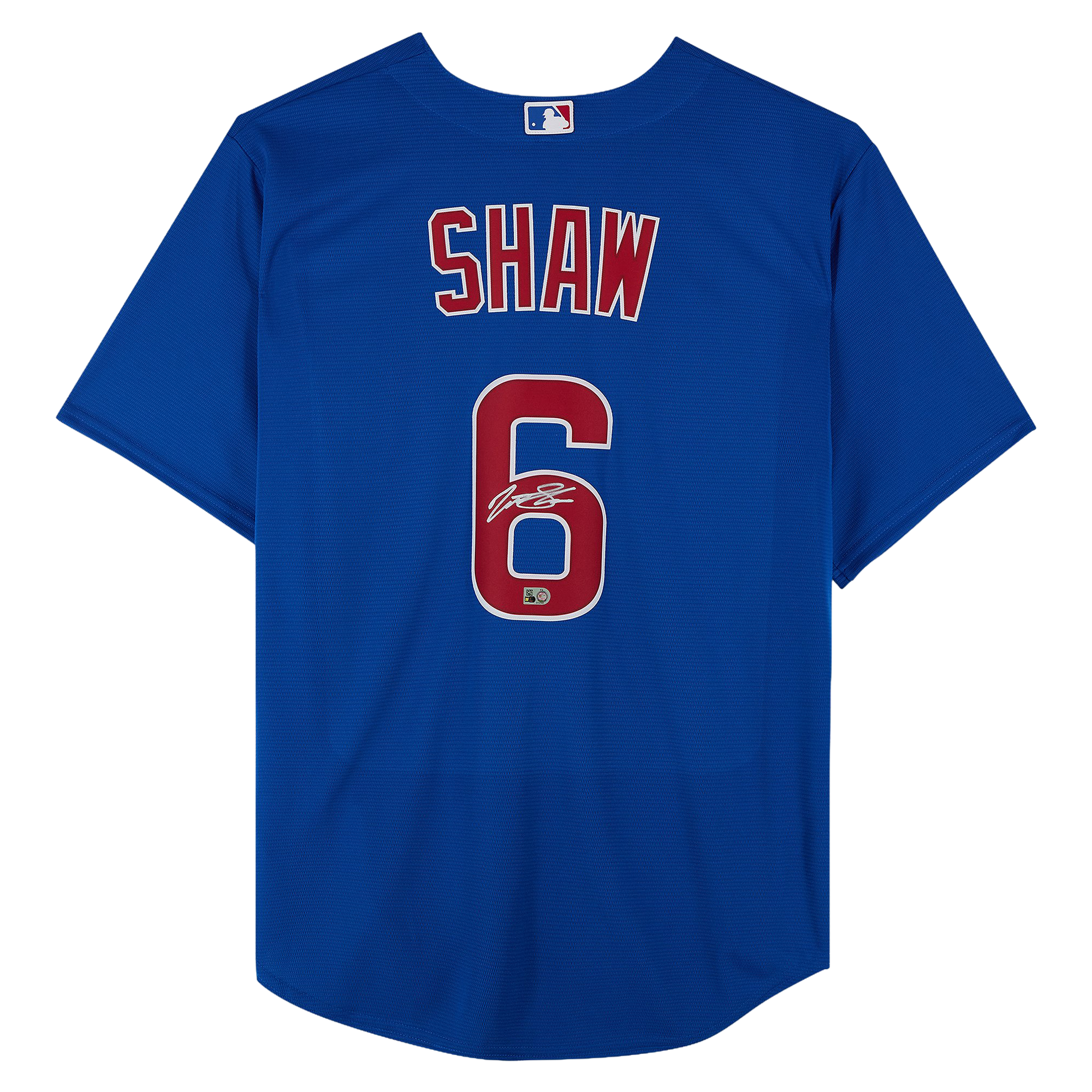 Matt Shaw Chicago Cubs Autographed Royal Nike Replica Jersey