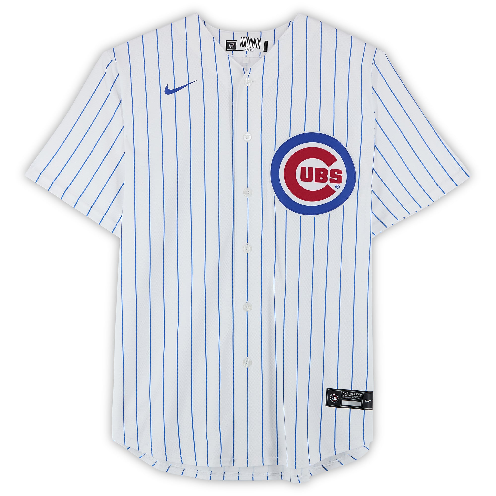 Matt Shaw Chicago Cubs Autographed White Nike Replica Jersey with "MLB Debut 3-18-25" Inscription