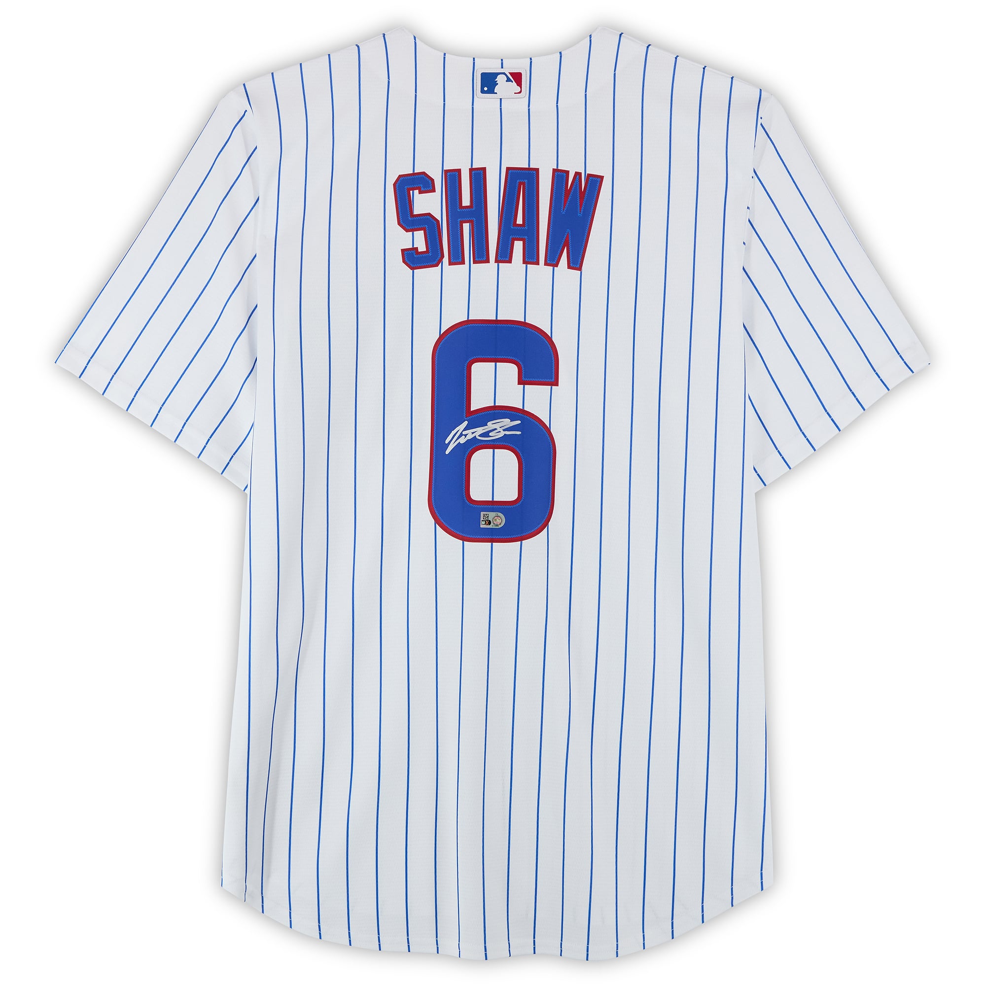 Matt Shaw Chicago Cubs Autographed White Nike Replica Jersey