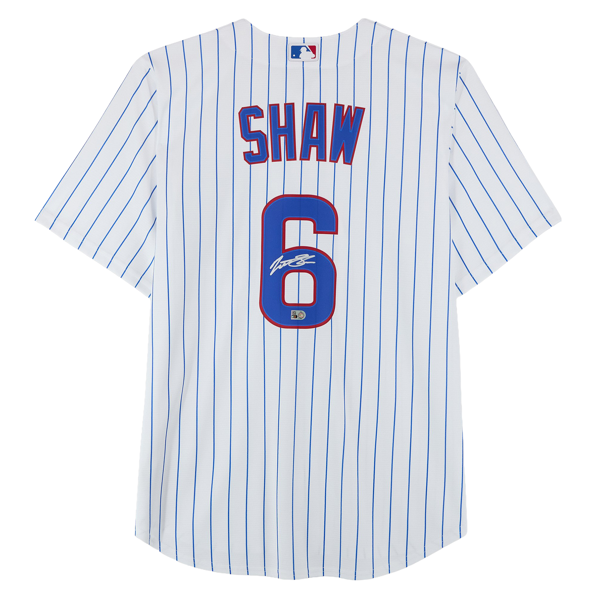 Matt Shaw Chicago Cubs Autographed White Nike Replica Jersey