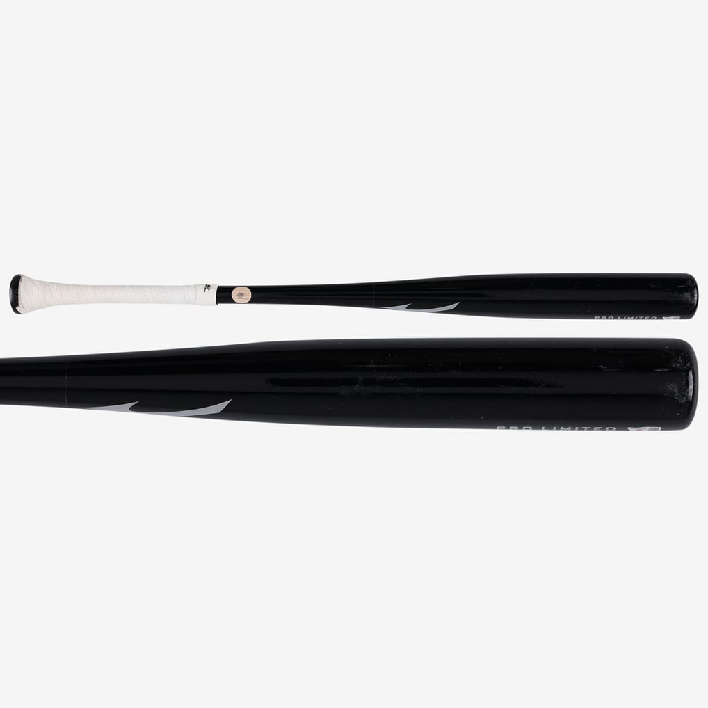 Matt Shaw Chicago Cubs Player-Issued Black Asics Bat from the 2026 MLB ...