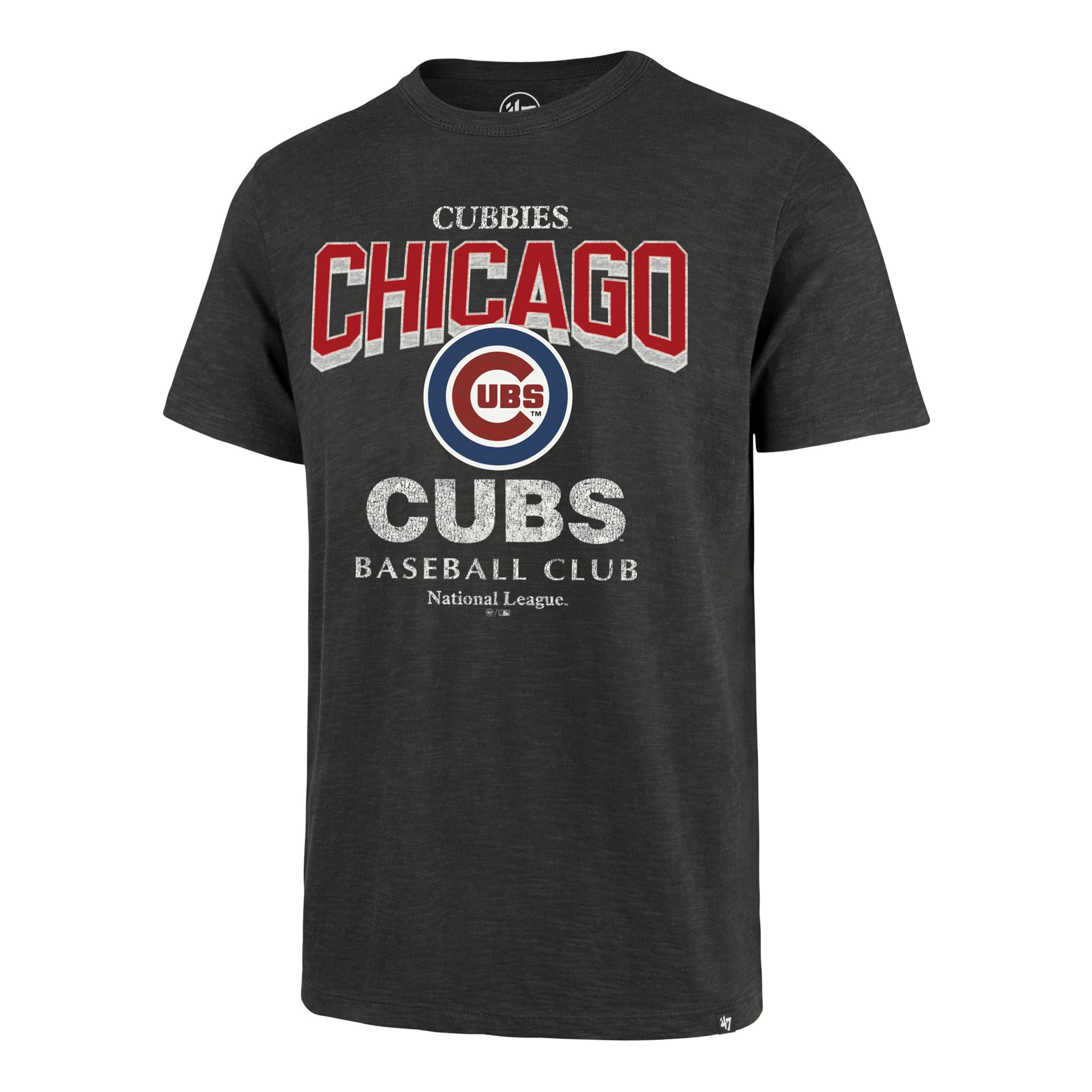 T-shirt homme '47 Charcoal Chicago Cubs Head On Scrum