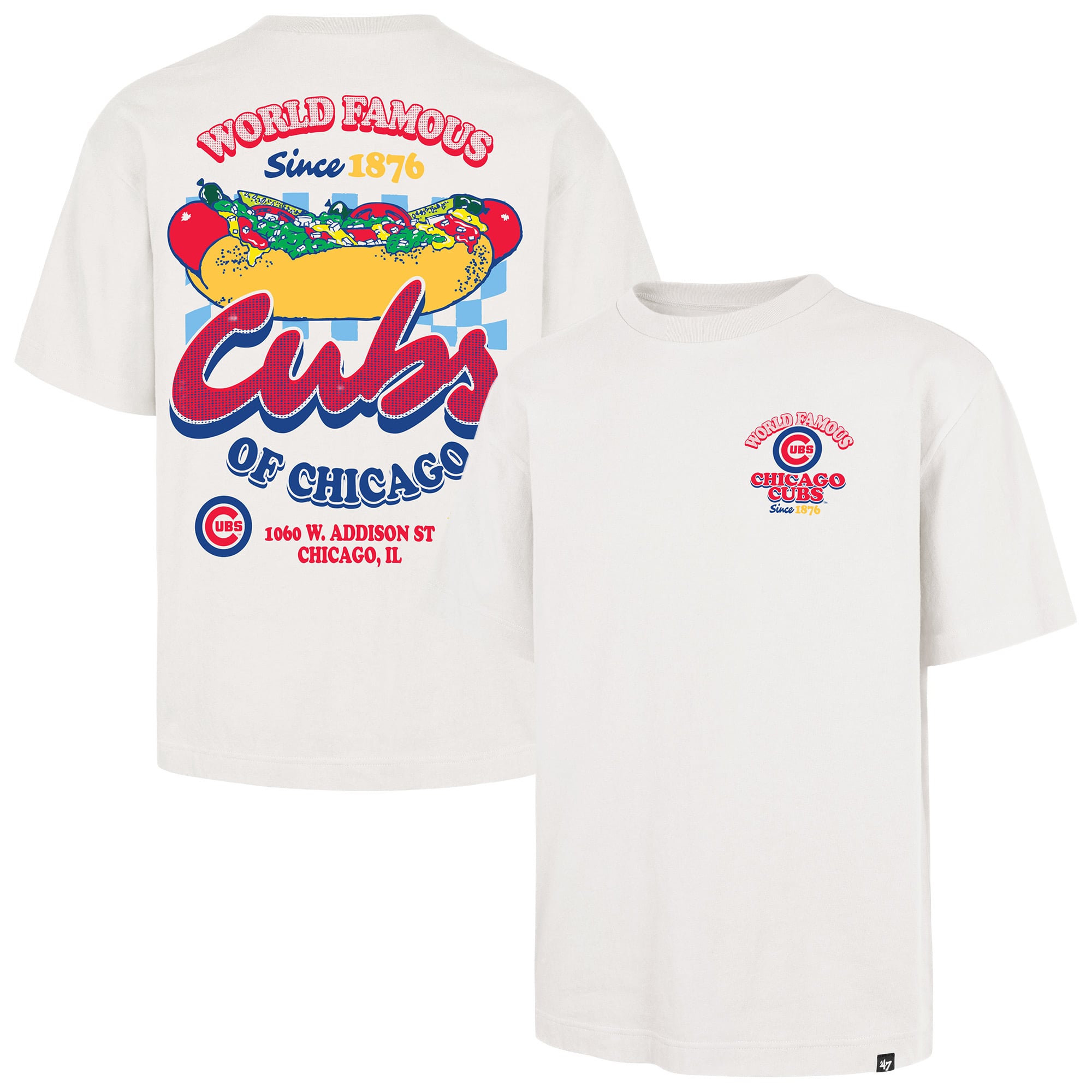 T-shirt homme '47 crème Chicago Cubs Glizzy