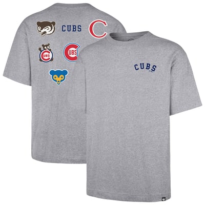 Chicago Cubs '47  History Lock Foundation T-Shirt - Gray