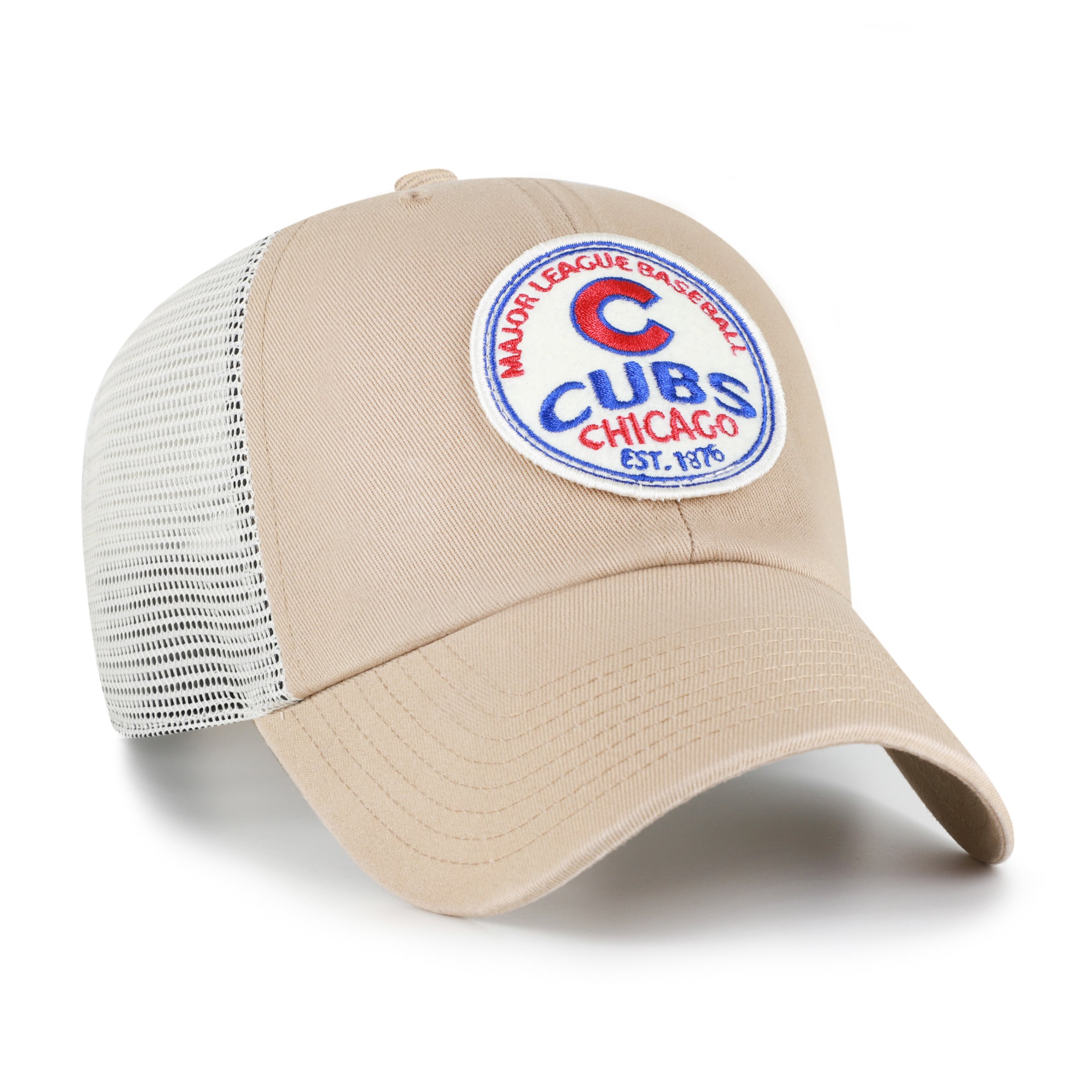 Men's '47  Khaki Chicago Cubs Clean Up Adjustable Hat