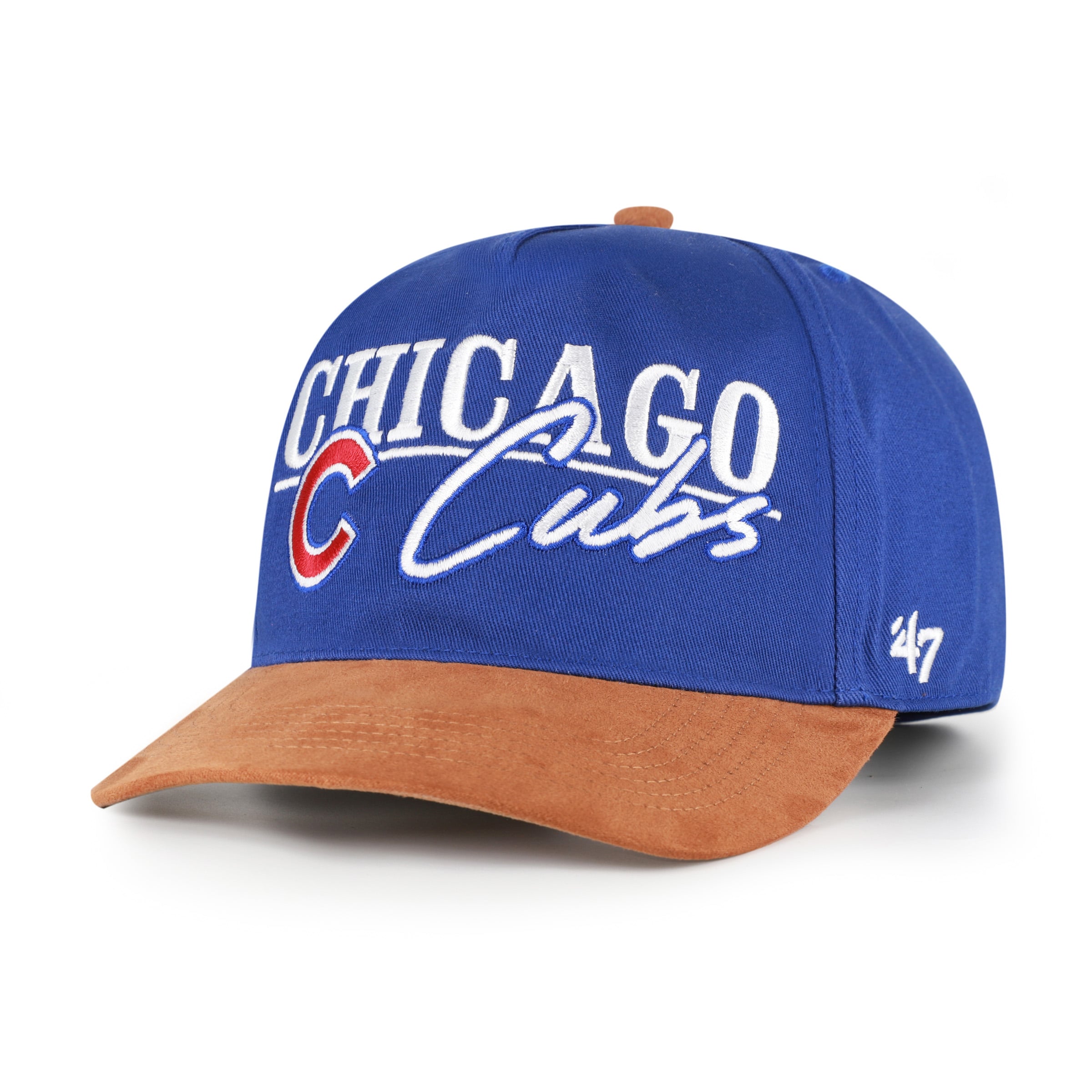 Casquette ajustable Chicago Cubs « Scribe Line Hitch » pour homme, coloris royal/marron clair, modèle 47