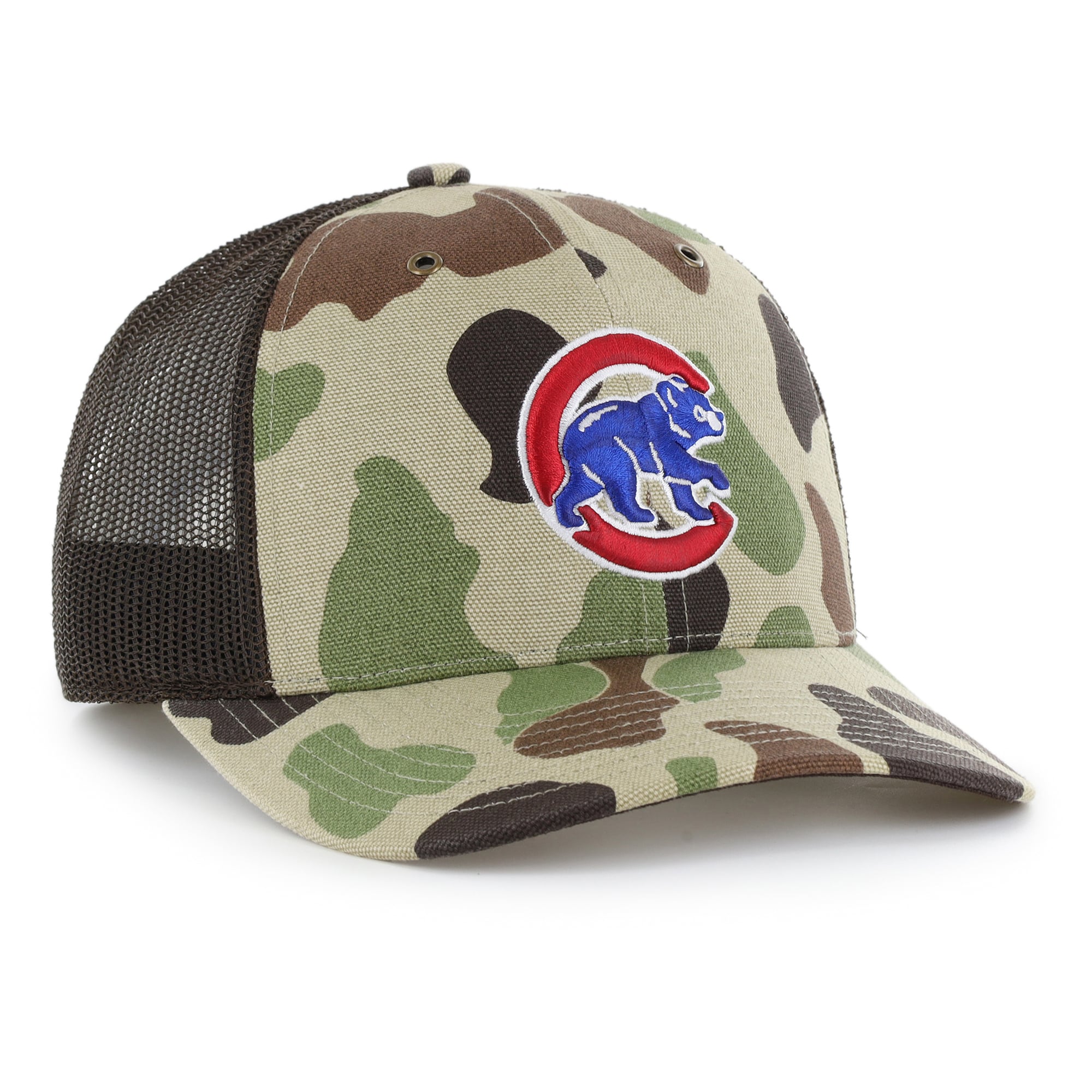 Casquette trucker ajustable Carhartt x '47 camouflage Chicago Cubs Duck pour homme
