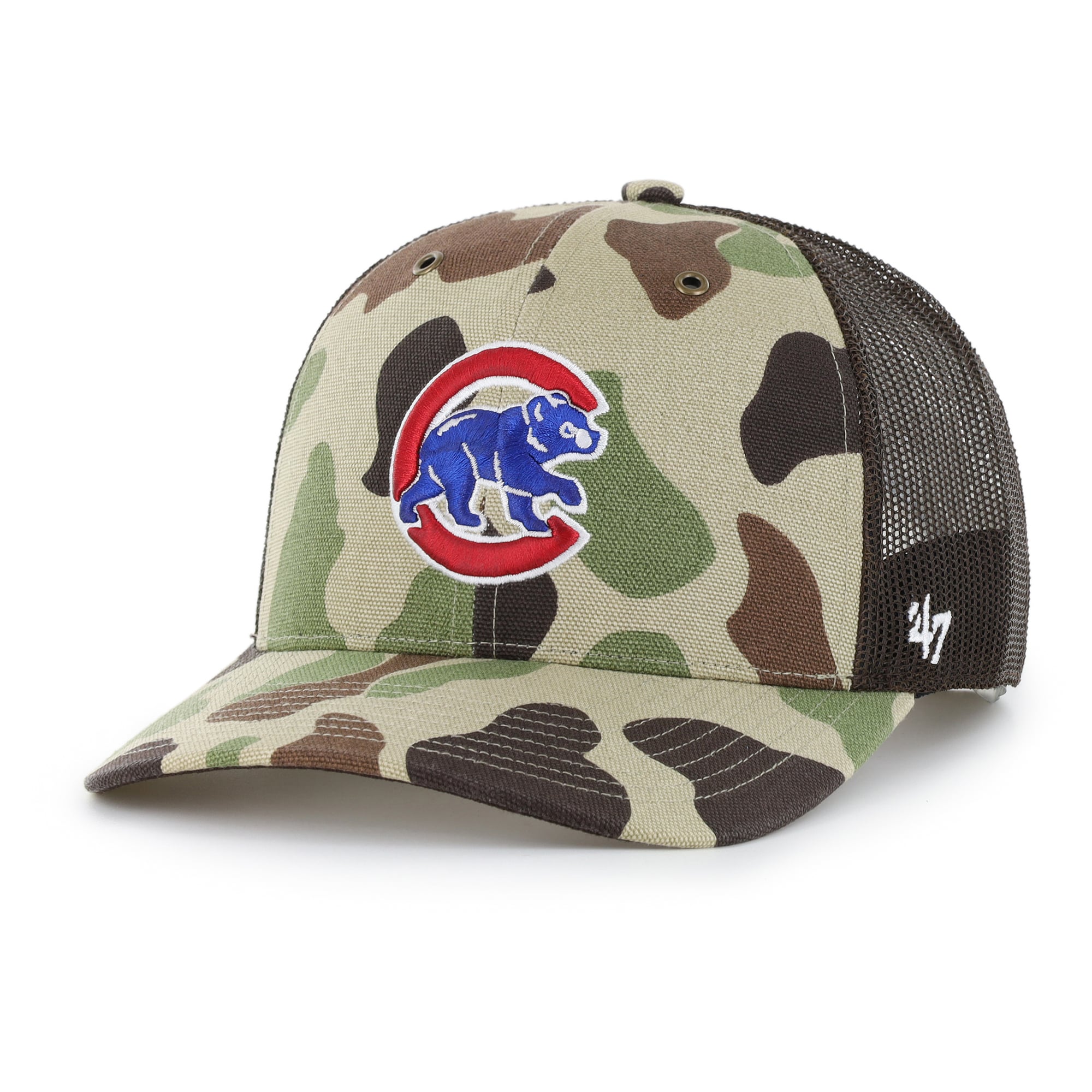 Casquette trucker ajustable Carhartt x '47 camouflage Chicago Cubs Duck pour homme