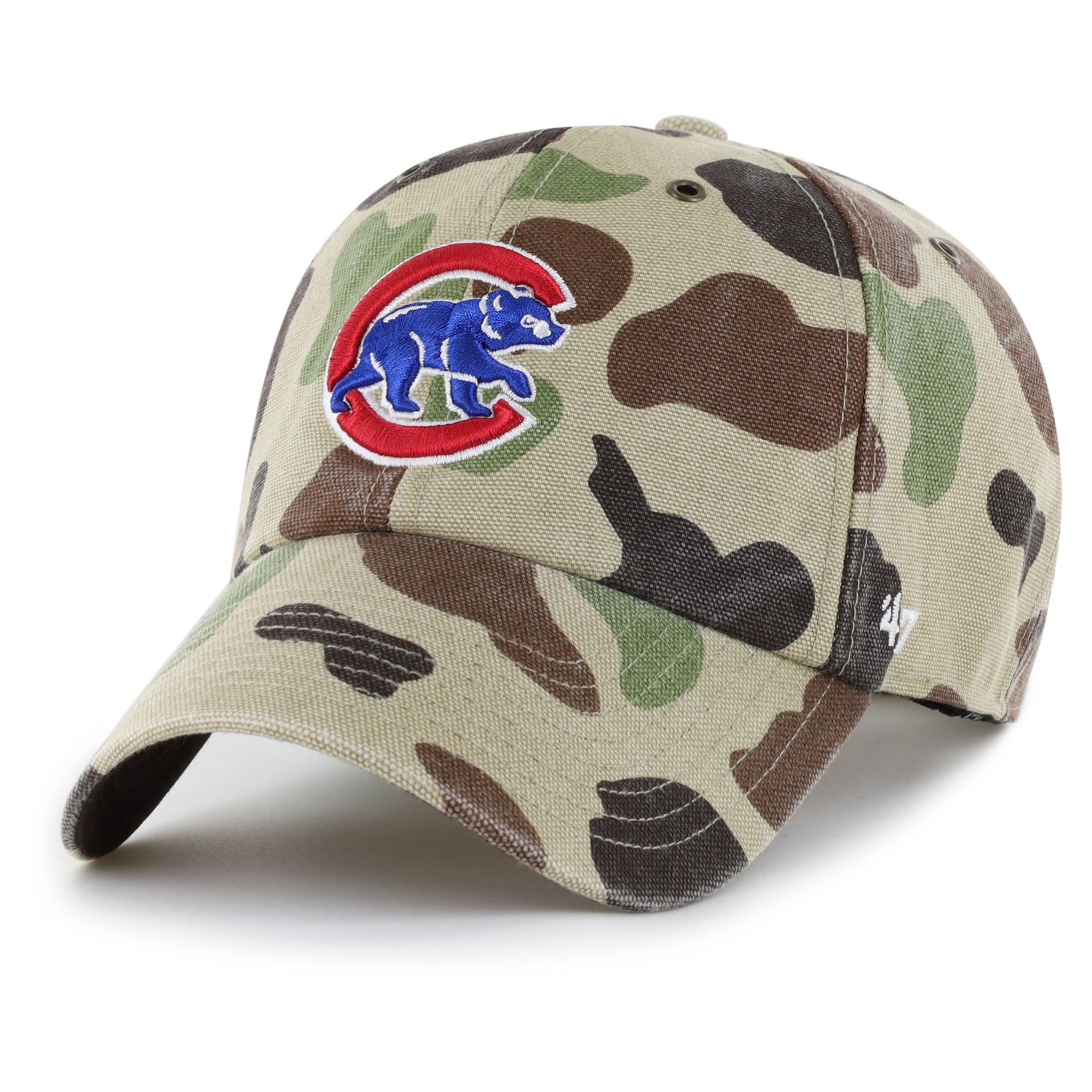 Casquette ajustable Carhartt x '47 Camo Chicago Cubs Duck Clean Up pour homme