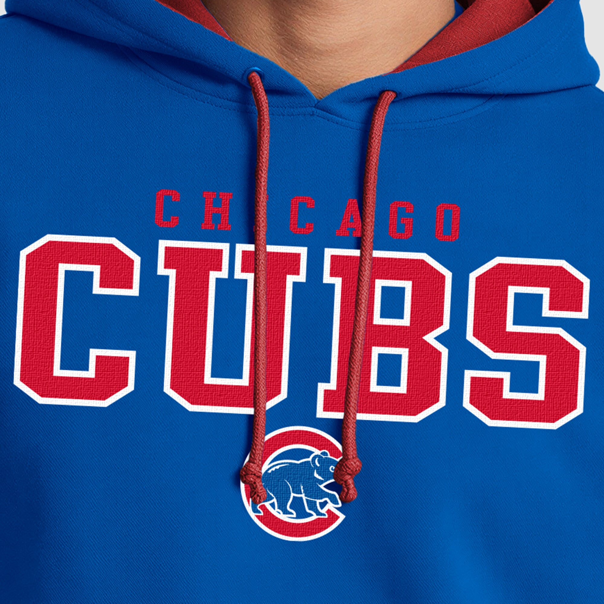 Men's Champion Royal Chicago Cubs Fleece Hoodie