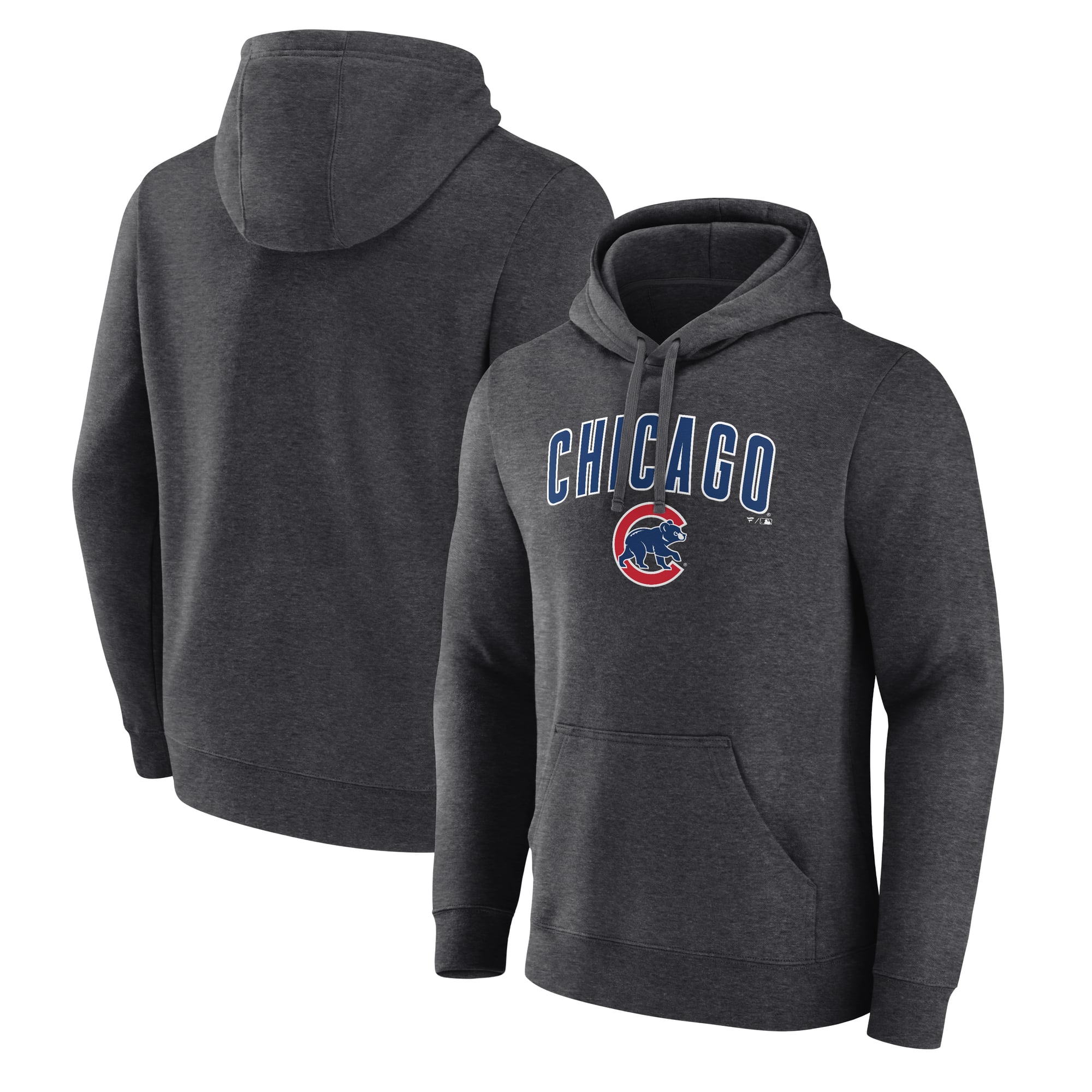 Sweat à capuche Chicago Cubs Team Lockup pour homme, couleur anthracite