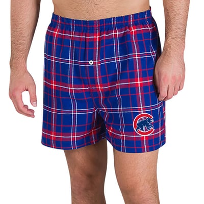 Chicago Cubs Concepts Sport Ultimate Flannel Boxers - Royal/Red
