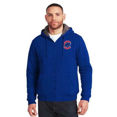 Chicago Cubs Darius Rucker Collection by Fanatics Sherpa Lined Full-Zip Sweatshirt - Royal/Gray