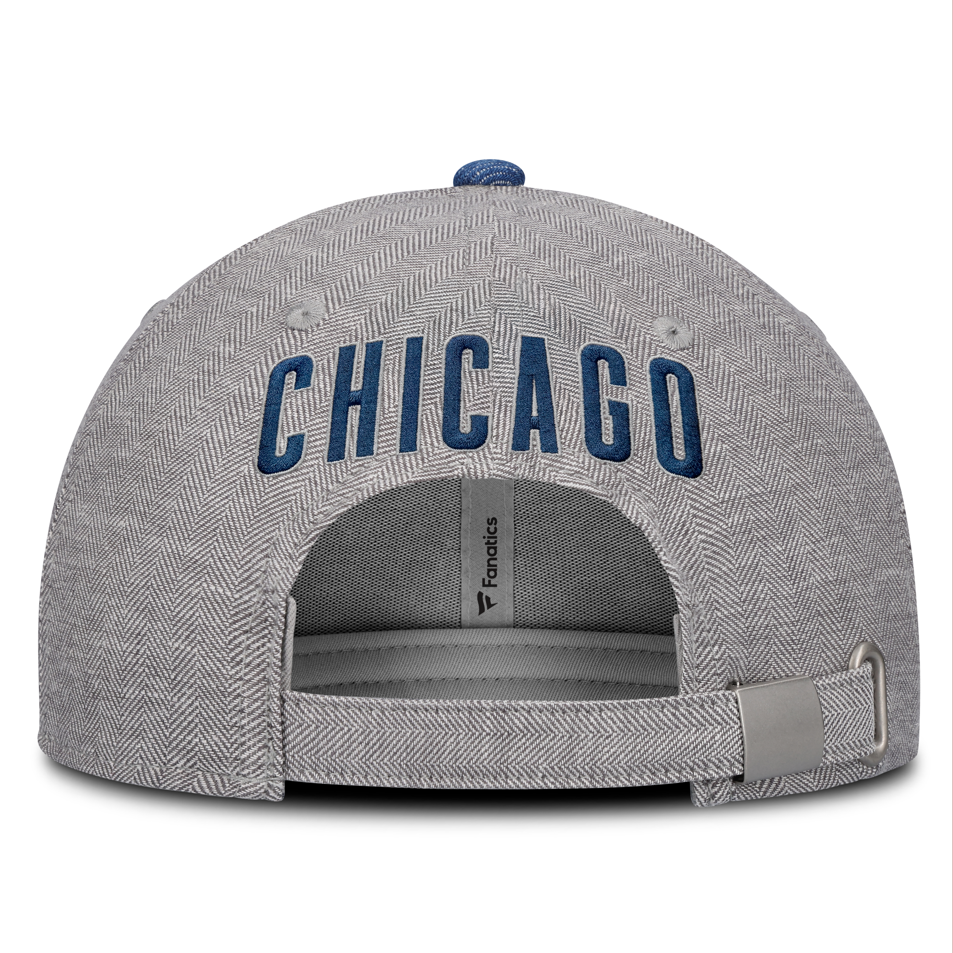 Casquette ajustable Fanatics grise/denim Chicago Cubs Level Up Conduct pour homme