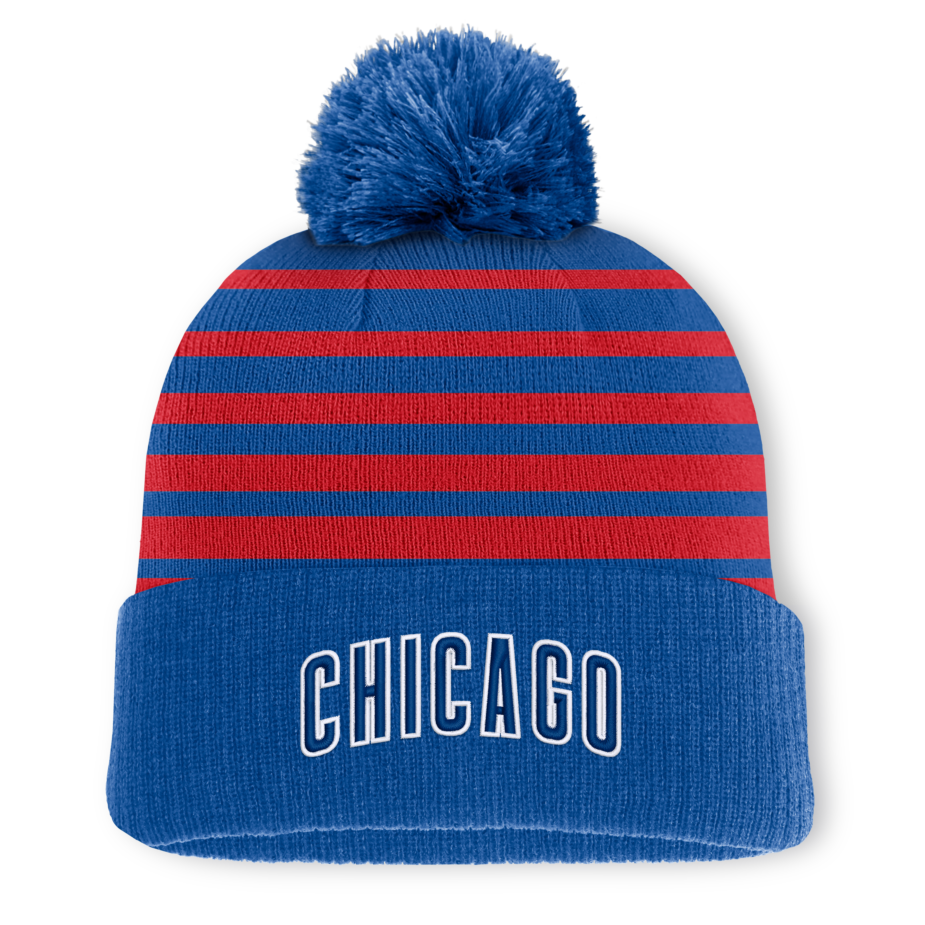 Men's Fanatics Royal Chicago Cubs Gradual Knit Hat with Pom
