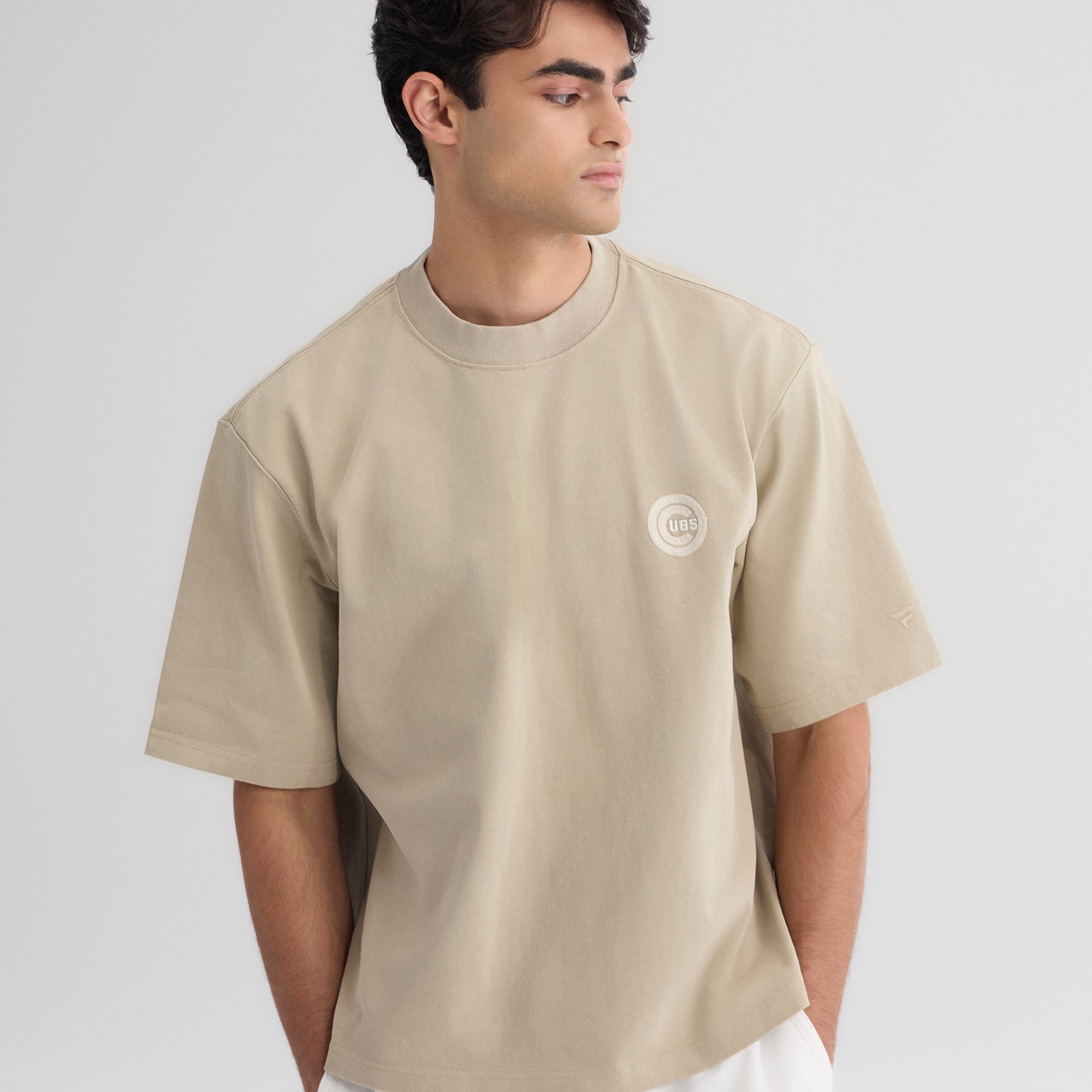 T-shirt Fanatics pour homme, teinte sépia, Chicago Cubs Iconic Heavyweight
