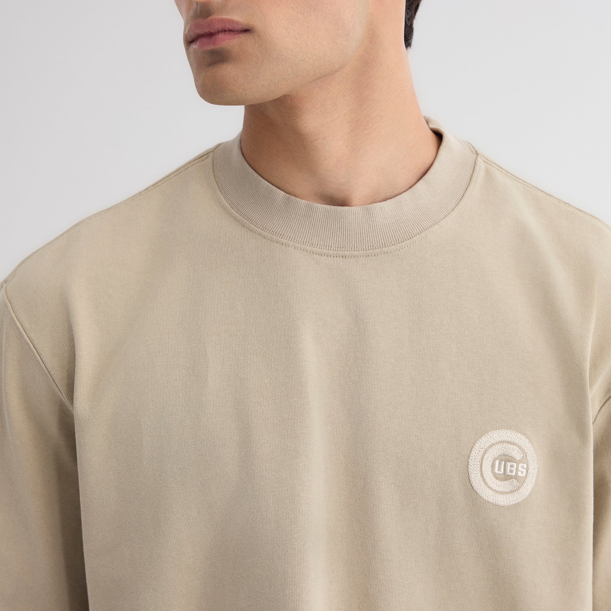 T-shirt Fanatics pour homme, teinte sépia, Chicago Cubs Iconic Heavyweight