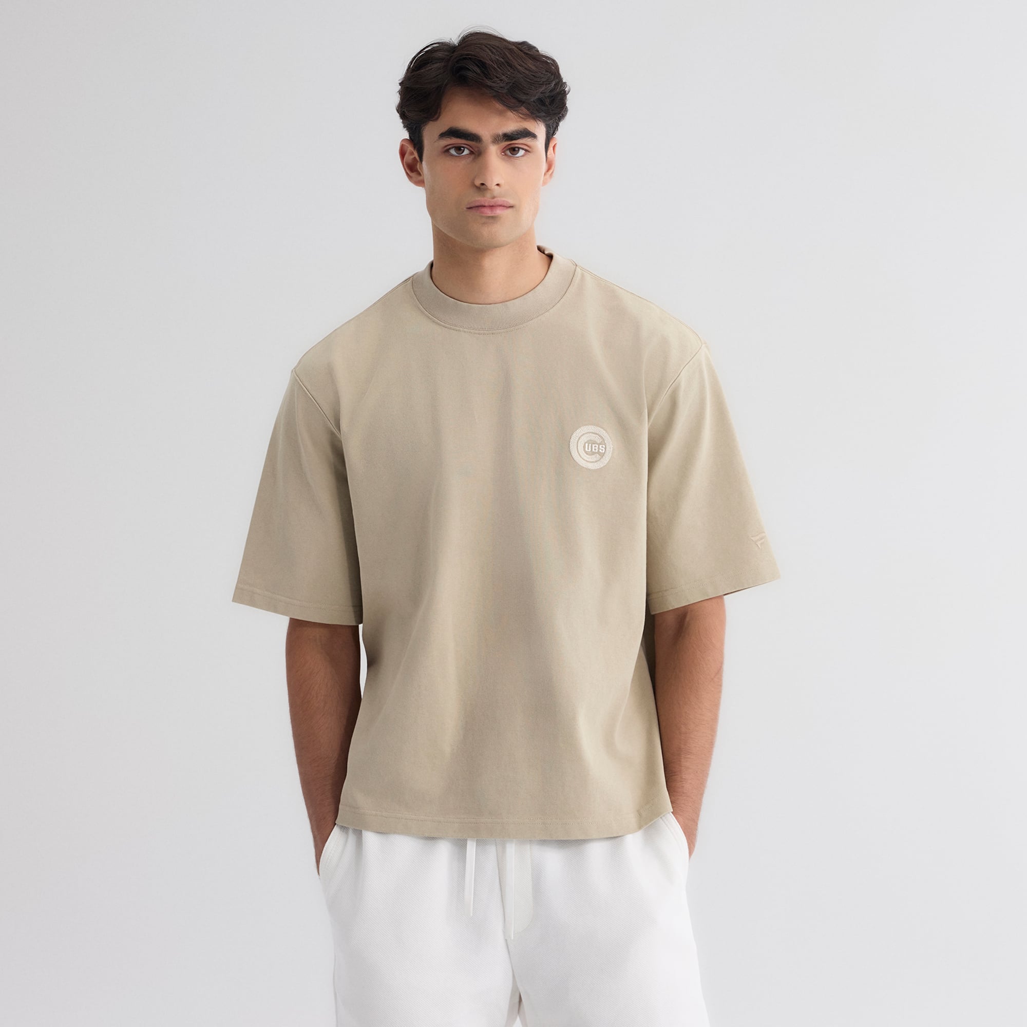 T-shirt Fanatics pour homme, teinte sépia, Chicago Cubs Iconic Heavyweight